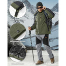 MAGCOMSEN Men's Winter Coats Water Resistant Snow Ski Jacket Fleece Lined Parka 4 Pockets