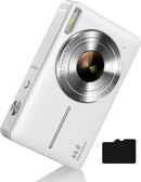 Digital Camera, FHD 1080P Digital Point and Shoot Camera with 16X Zoom Anti Shake, Compact Small Camera for Boys Girls Kids