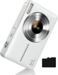 Digital Camera, FHD 1080P Digital Point and Shoot Camera with 16X Zoom Anti Shake, Compact Small Camera for Boys Girls Kids