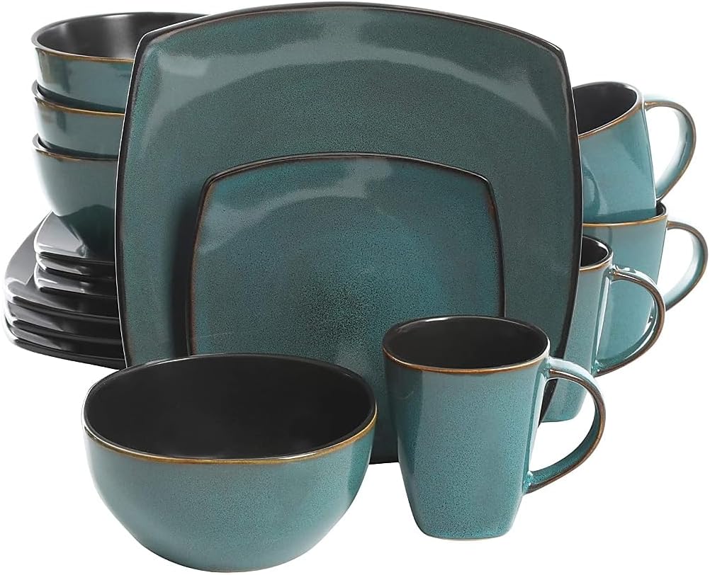 Teal / Service for 4 (16pcs)