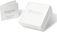 Miabella Solid 18K Gold Over Sterling Silver Italian 5mm Diamond-Cut Figaro Link Chain Necklace for Women Men, 925 Made in Italy