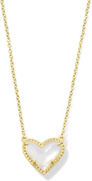 Kendra Scott Ari Heart Adjustable Length Pendant Necklace for Women, Fashion Jewelry