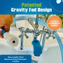 Rinseroo: GOLDEN TICKET WINNER: SHARK TANK! No-Install Tub Faucet Sprayer – 5 ft. Shower HoseTub Spout Attachment , Hair Washing, Baby Bath, Pet Care
