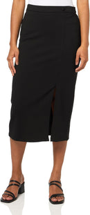 Calvin Klein Women's Classic Fit Straight Lux Suit Skirt (Regular and Plus Size)