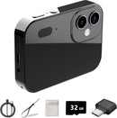 D6 Digital Camera with Auto Focus & 4K Video Recording - 64MP Portable Compact UHD Camera, 16X Digital Zoom, Anti-Shake, Includes 32GB Card - for Teens & Adult Beginners (Pink)