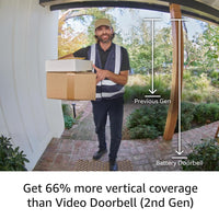 Ring Battery Doorbell | Home or business security with Head-to-Toe Video, Live View with Two-Way Talk, and Motion Detection & Alerts (newest model), Venetian Bronze