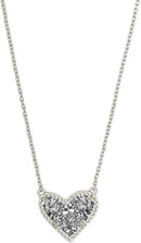 Kendra Scott Ari Heart Adjustable Length Pendant Necklace for Women, Fashion Jewelry