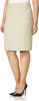 Calvin Klein Women's Classic Fit Straight Lux Suit Skirt (Regular and Plus Size)