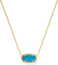 Kendra Scott Elisa Pendant Necklace for Women, Fashion Jewelry, 14k Gold-Plated