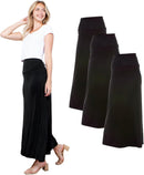 Azules Women's Maxi Skirt: Elegant, Soft, Stretchy Flowy Rayon Boho, High Waist Fold Over – Versatile for Any Occasion.