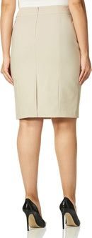 Calvin Klein Women's Classic Fit Straight Lux Suit Skirt (Regular and Plus Size)
