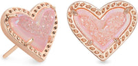 Kendra Scott Ari Heart Stud Earrings for Women, Fashion Jewelry