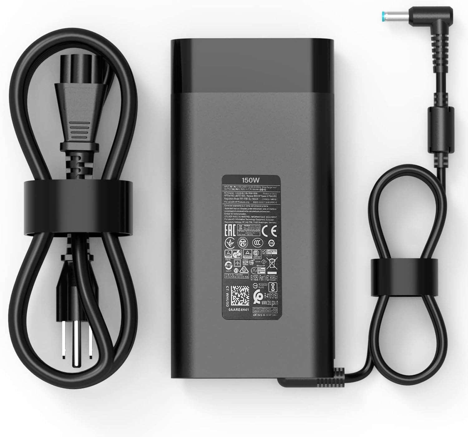 150W AC Charger Fit for HP Zbook 15 16 17 15u 15v G3 G4 G5 G6 G7 G8 G9 ZBook Studio G4 G5 G7 G8 G9 Victus 15 OMEN by 15 17 Pavilion Gaming 15 17 TPN-CA11 TPN-DA09 Laptop Power Adapter Supply