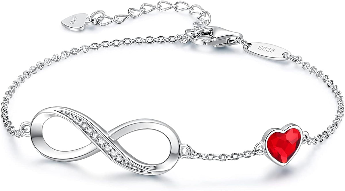 Sliver-Red / Sterling Silver