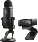 Logitech C920x HD Pro Webcam, Full HD 1080p/30fps Video, Clear Audio, HD Light Correction, PC Camera Webcam, Works with Skype, Zoom, Facetime, PC, Laptop, Mac, Tablet - Black