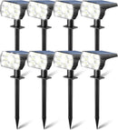 Kaxiida Solar Lights Outdoor Waterproof IP68, 3 Lighting Models Solar Powered Spot Lights Outdoor, 56LED Light Dusk to Dawn for Yard Patio Garden Pathway Landscape Lighting