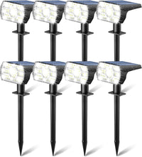Kaxiida Solar Lights Outdoor Waterproof IP68, 3 Lighting Models Solar Powered Spot Lights Outdoor, 56LED Light Dusk to Dawn for Yard Patio Garden Pathway Landscape Lighting