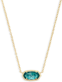 Kendra Scott Elisa Pendant Necklace for Women, Fashion Jewelry, 14k Gold-Plated