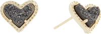 Kendra Scott Ari Heart Stud Earrings for Women, Fashion Jewelry