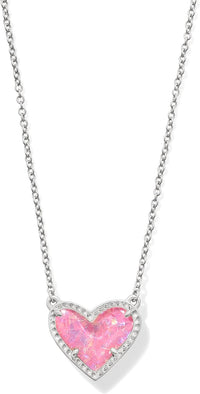 Kendra Scott Ari Heart Adjustable Length Pendant Necklace for Women, Fashion Jewelry