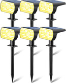 Kaxiida Solar Lights Outdoor Waterproof IP68, 3 Lighting Models Solar Powered Spot Lights Outdoor, 56LED Light Dusk to Dawn for Yard Patio Garden Pathway Landscape Lighting