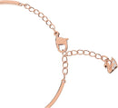 Swarovski Women's Symbolica Evil Eye Bangle Bracelet, Blue Crystal, Mixed Metal Finish, Medium