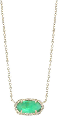 Kendra Scott Elisa Pendant Necklace for Women, Fashion Jewelry, 14k Gold-Plated