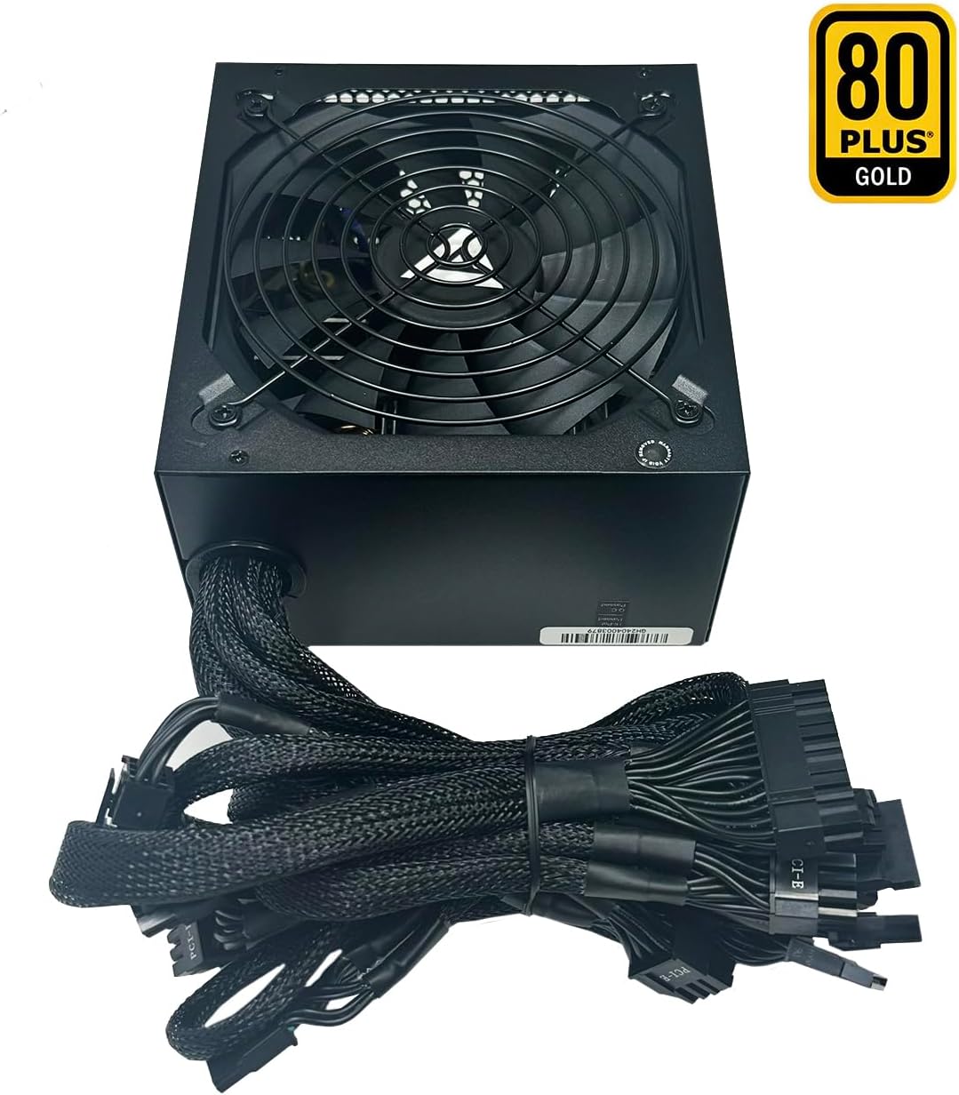 Apevia ATX-PR600W Prestige 600W 80+ Gold Certified, RoHS Compliance, Active PFC ATX Gaming Power Supply
