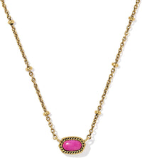 Kendra Scott Mini Elisa 14k Gold-Plated Satellite Short Pendant Necklace, Fashion Jewelry for Women