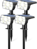 Kaxiida Solar Lights Outdoor Waterproof IP68, 3 Lighting Models Solar Powered Spot Lights Outdoor, 56LED Light Dusk to Dawn for Yard Patio Garden Pathway Landscape Lighting