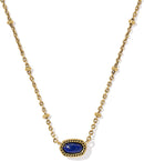 Kendra Scott Mini Elisa 14k Gold-Plated Satellite Short Pendant Necklace, Fashion Jewelry for Women