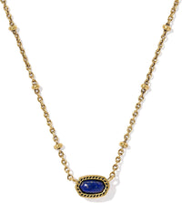 Kendra Scott Mini Elisa 14k Gold-Plated Satellite Short Pendant Necklace, Fashion Jewelry for Women