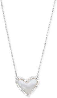 Kendra Scott Ari Heart Adjustable Length Pendant Necklace for Women, Fashion Jewelry