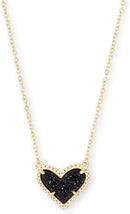 Kendra Scott Ari Heart Adjustable Length Pendant Necklace for Women, Fashion Jewelry