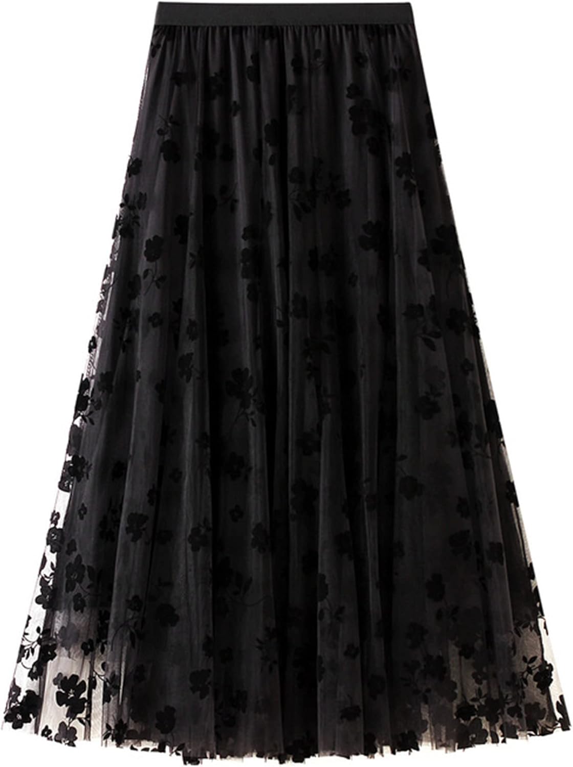 Flowers Black / One Size