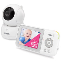 VTech VM819 Baby Monitor with Camera and Audio, 2.8” Screen Portable Baby Camera, Night Vision, 2-Way Audio, Temperature Sensor and Lullabies, Secure Transmission No WiFi, Ideal for Baby/Elderly/Pet