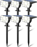 Kaxiida Solar Lights Outdoor Waterproof IP68, 3 Lighting Models Solar Powered Spot Lights Outdoor, 56LED Light Dusk to Dawn for Yard Patio Garden Pathway Landscape Lighting