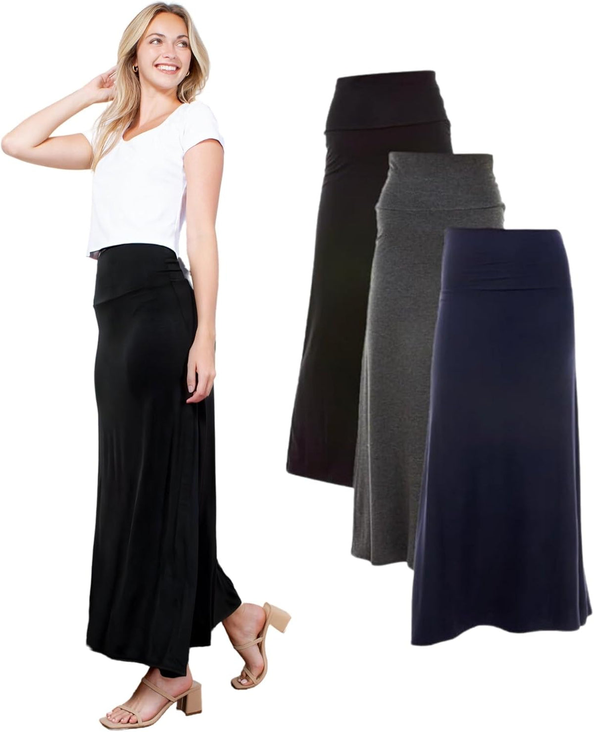 Black, Charcoal, Navy (3 Pack) / Small