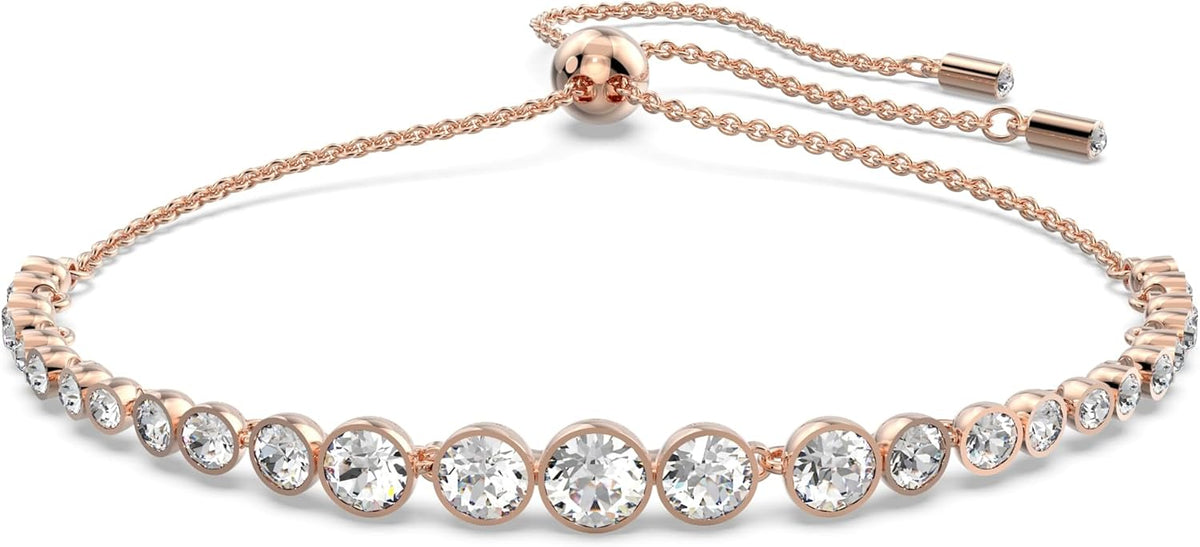 Clear Crystals - Rose Gold Tone Finish