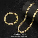 Holylegend 14K Gold-Plated Rope, Cuban, Figaro Set, 24" Length, Necklaces & Bracelet