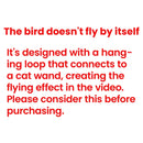 Sandpiper＋Sparrow＋Owl：Potaroma Flapping Bird Cat Toy (DON'T FLY), Lifelike Bird Chirp (DON'T FLY), Touch-Activated Kitten Toy Rechargeable, Interactive Cat Exercise Toys