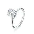 Oval Cut 2.0ct D VVS1 Color Lab-Created Moissanite Ring Jewelry for Women 925 Sterling Silver Engagement Wedding Lady's Gift Luxury R112