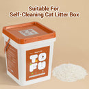 Tofu Cat Litter-Clumping, 100% Natural Organic, Flushable, Dust-Free, Odor Control, Low Tracking, Not Suitable for Automatic Litter Boxes Clean