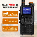 BAOFENG Radio K5PLUS 10W Max Power Long Range Handheld Ham Radio, Rechargeable Walkie Talkie Long Range Two Way GMRS Radio with NOAA Weather Alert Copy Frequency USB-C Charginng Emergency Survival Gear Audio