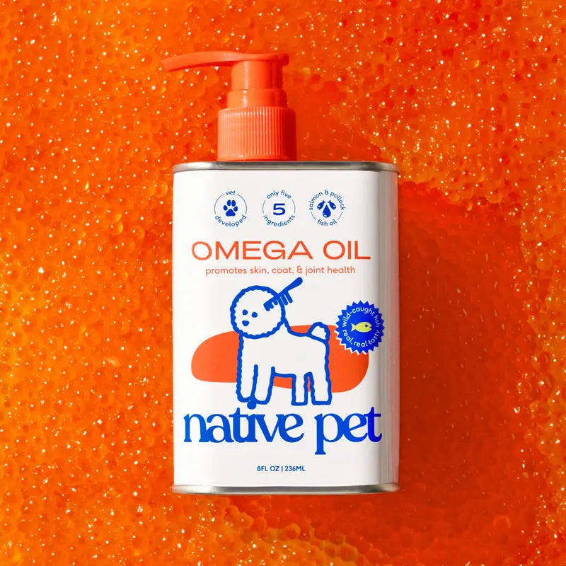 Omega 3 Fish Oil for Dogs & Cats - Promotes Healthy Skin, Shiny Coat, & Strong Joints