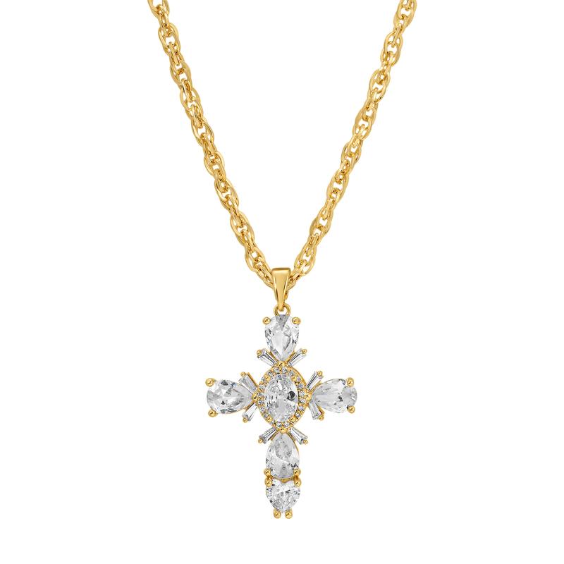 Chromatic Colorful Cross Necklace