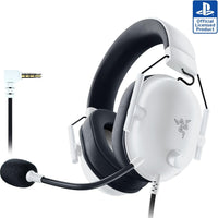 Razer BlackShark V2 X PlayStation Gaming Headset: 50mm Drivers - Cardioid Mic - Lightweight - Comfortable, Noise Isolating Earcups - for PS5, Xbox Series X, PC, Switch via 3.5 mm Audio Jack - Black