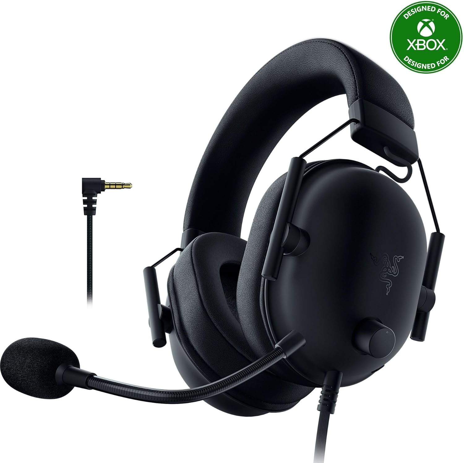 Razer BlackShark V2 X PlayStation Gaming Headset: 50mm Drivers - Cardioid Mic - Lightweight - Comfortable, Noise Isolating Earcups - for PS5, Xbox Series X, PC, Switch via 3.5 mm Audio Jack - Black