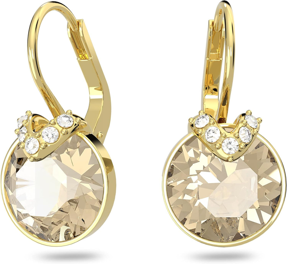 Earrings - Gold Crystals / Gold Finish