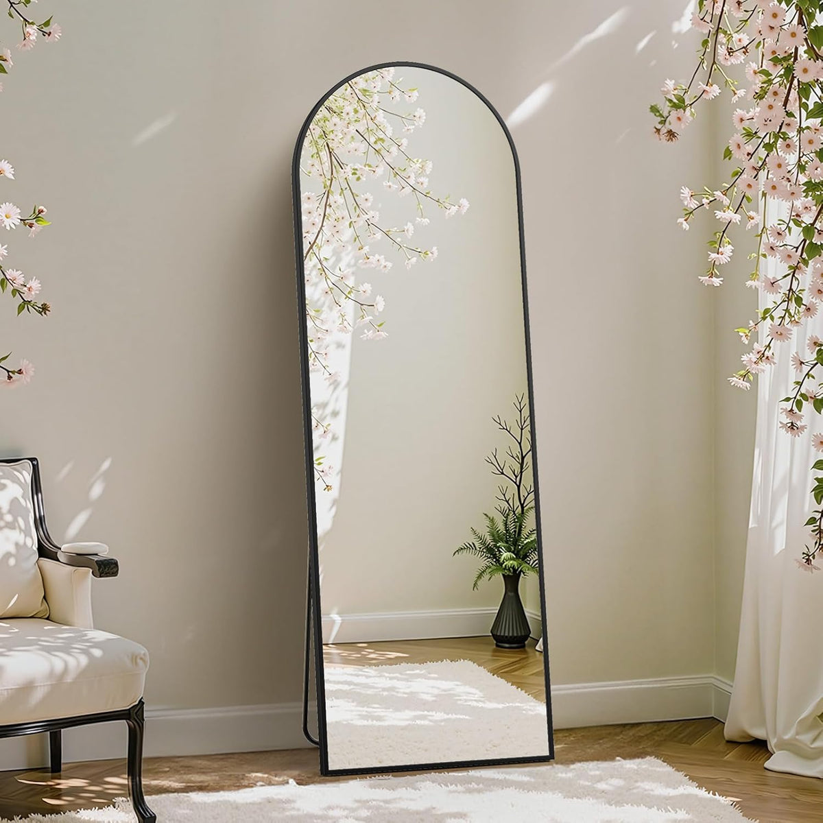 Arched-dark Black / 59"L x 16"W